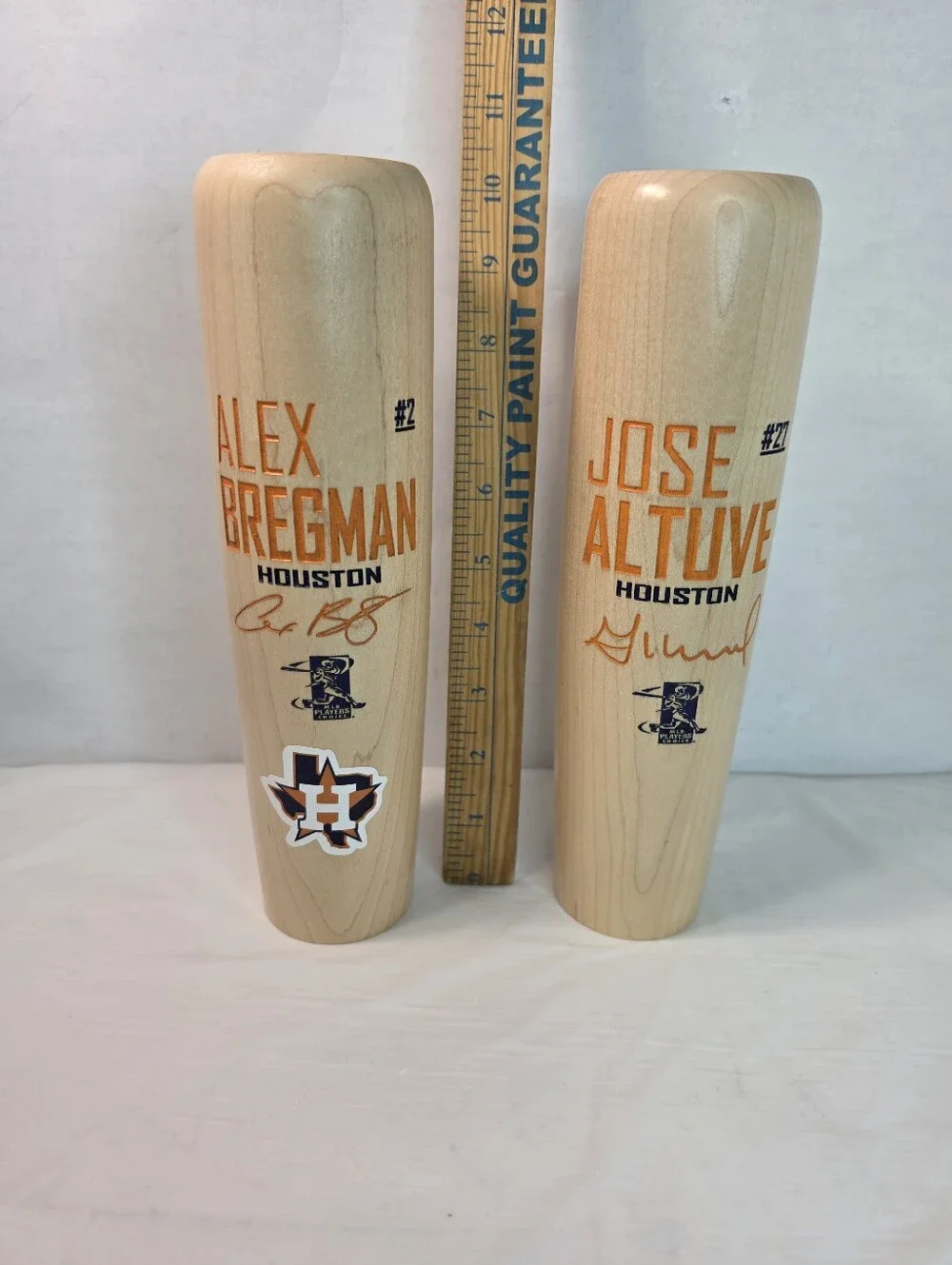 Vtg  Houston MLB Players Choice 10” Lumberlend Co Collectible Bat Mug (Set of 2)